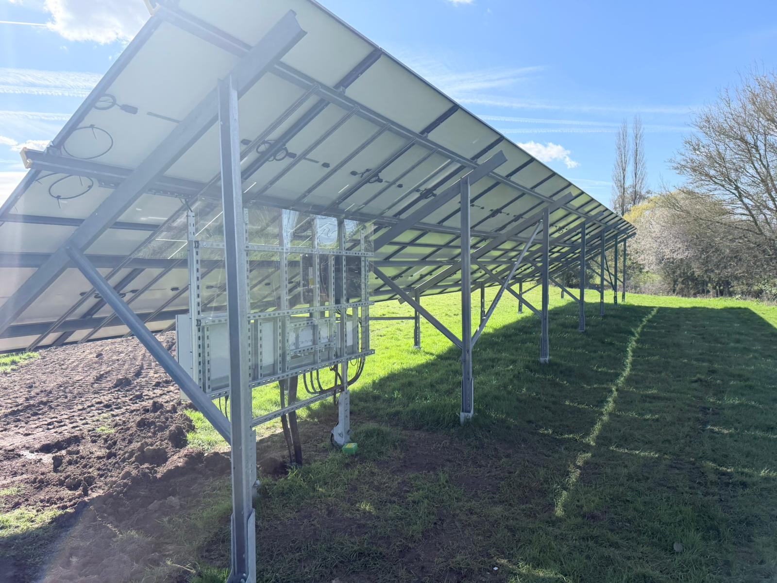 A recent installation of Ground Mounted Solar Panels