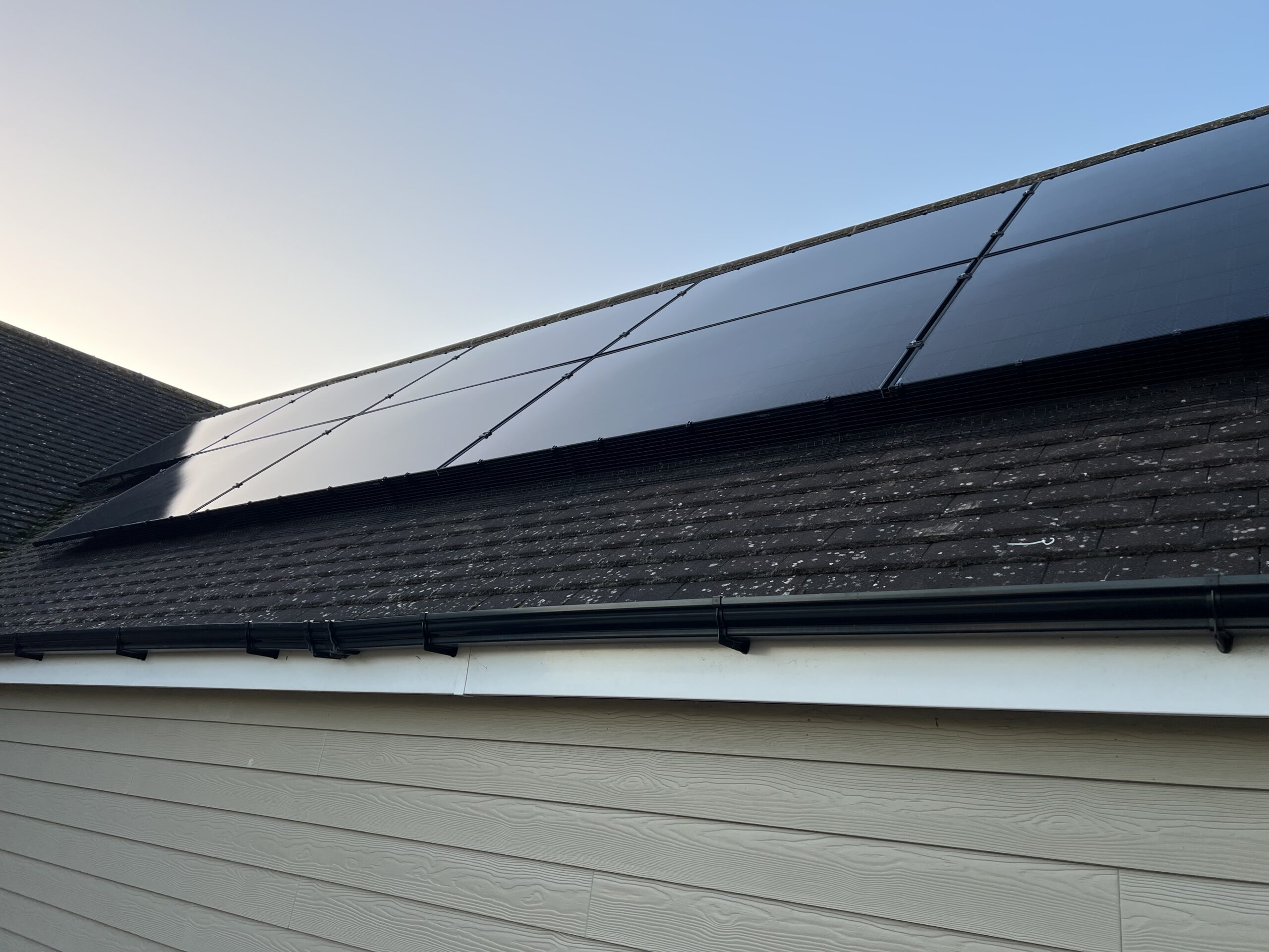 A recent Domestic Roof-Mounted Solar Installation